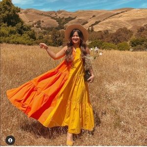 NWT Christopher John Rogers x Target Orange Dress